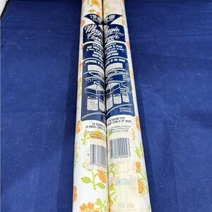 Vintage Floral Yellow Shelf Paper